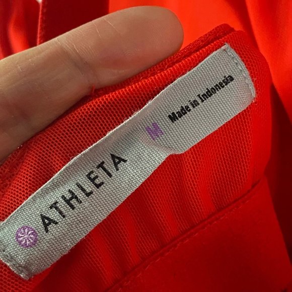 Athleta Serenity Maxi Dress Saffron Red Size Medium - Picture 6 of 9